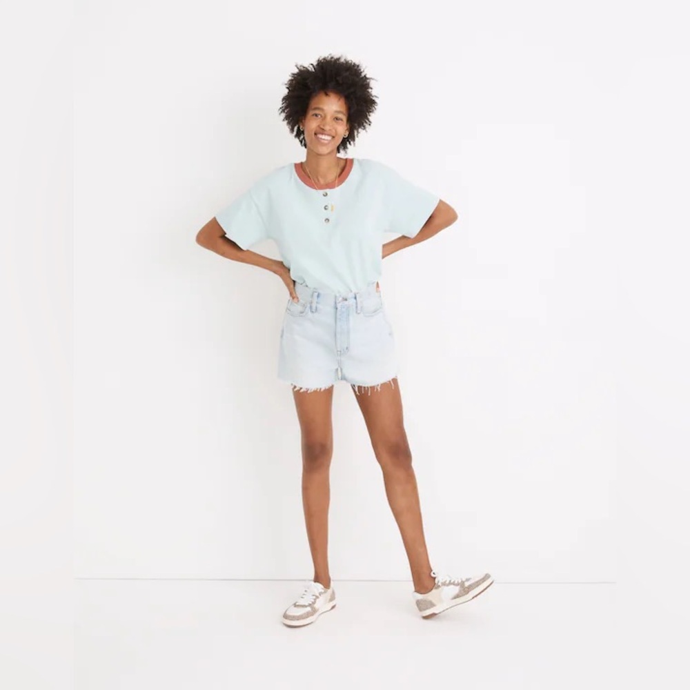Madewell Light Wash Denim Jean Shorts